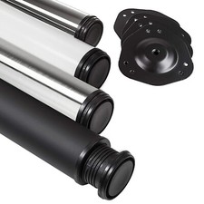 SOTECH 4 x Tischfuß Ø 60 mm Tischbein Möbelbein Fuß H: 710 / 820 / 870 / 1100 mm