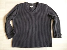 Cecil Strick Pullover Langarm V-Ausschnitt in schwarz, Gr. XXL
