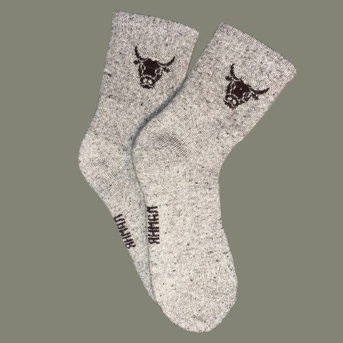 Yak wollsocken mongolei grau - yak,