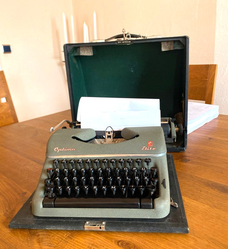 1950s optima elite typewriter - 1950s,