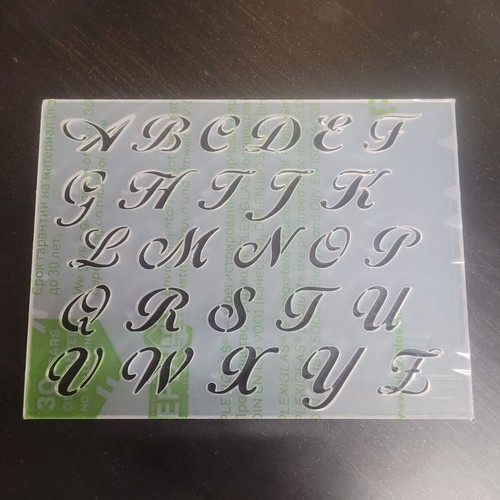 Schablone alphabet - a5,