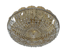 Deckenlampe Lüster Plafoniere 24 Grad vergolde Faustig Kristall-Leuchten München