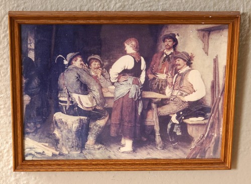 Schönes altes wandbild mit - schönes,
