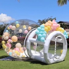 3m Garten Bubble Zelt Partyzelt Haus Camping Outdoor Aufblasbar PVC Bubble-Hütte