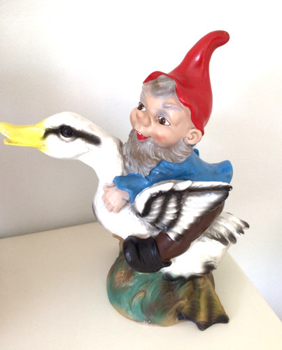 Gartenzwerg heissner auf - gartenzwerg, ente