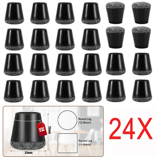 24x fußkappen mit filz möbel - fußkappen,