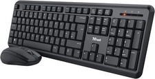 Trust YMO Silent Wireless Tastatur und Maus Set - Spanische Tastatur