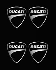4 x DUCATI LOGO Emblem • 30mm • Aufkleber • Sticker • Schriftzug