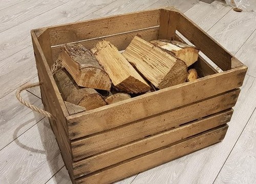 Holzkorb feuerholz - /,