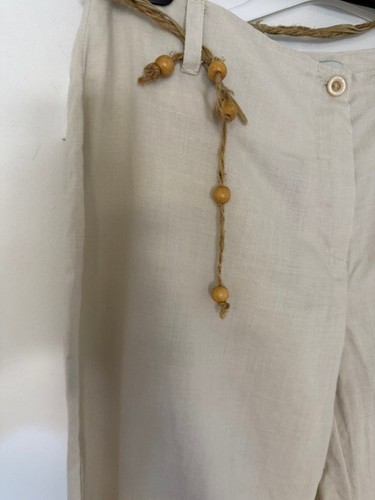 Beige leinenhose 100 mit - leinenhose, %
