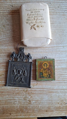 Russische reiseikone bronze - russische,