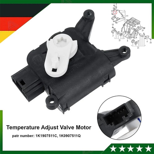 Stellmotor temperaturklappe - stellmotor,