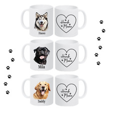 Tasse Hund Personalisiert Name Hunde Mama Geschenk Kaffeetasse viele Hunderassen