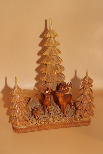 Waldidyll rehe bäume - waldidyll,