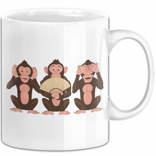 Drei affen tasse zoo - affen,
