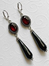 Lange 925 Silber Ohrringe mit