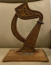 Keltische Harfe Holz Mahagoni