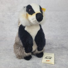 original Steiff "Steiffs Tierleben" Dachs mit Beschreibung 25cm Made in Germany