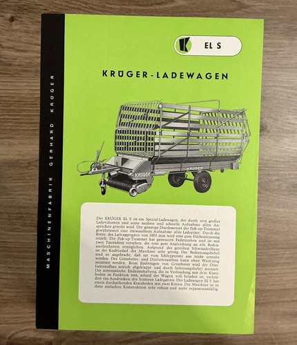 Orig krüger ladewagen - krÜger,