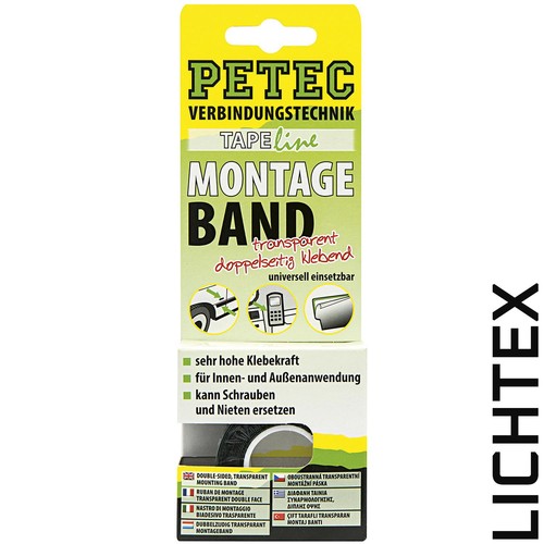 Petec montageband transparent - petec,
