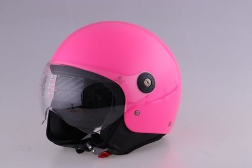 Motorradhelm roller jet - roller, rosa