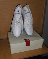 HÖGL Komfort Sneakers Leder weiß/blau Gr.41,5 NEU 170€