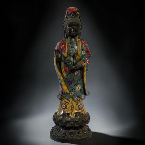 Guan yin bronze figur - guan,