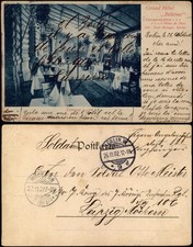 Ansichtskarte Tiergarten-Berlin Grand Hotel Bellevue - Innen 1902