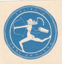 Exlibris bookplate klischee - bookplate,