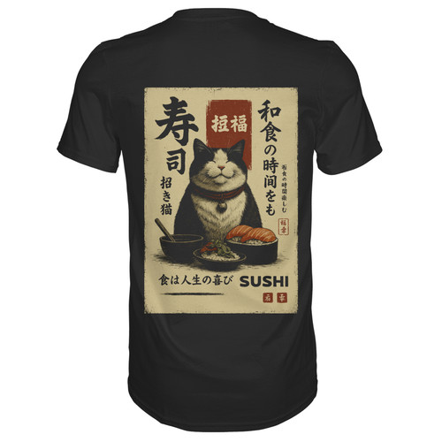 Sushi katze kanji - katze, back
