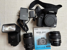 Canon EOS 400D mit Originalobjektiven und Blitzlicht