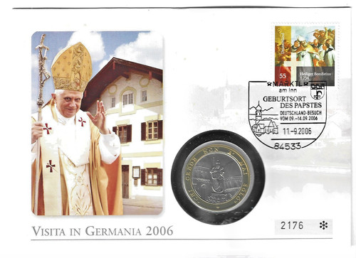 Numisbrief vatikan papst - ,