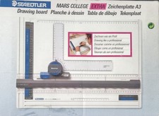 STAEDTLER Zeichenplatte Mars 661 DIN A3 weiß mit 660 Zeichenkopf 