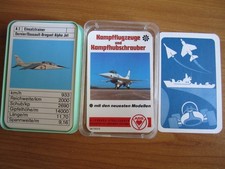 altes Quartett "Kampfflugzeuge