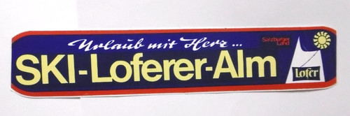 Souvenir aufkleber ski loferer - ski,