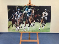 Pferde Polo Sport Ölbild -