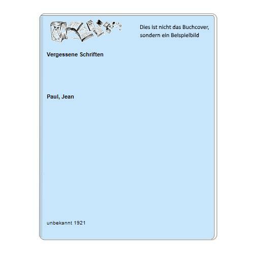 Vergessene schriften - vergessene,