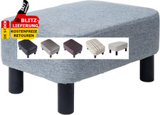 Fußhocker Hocker Leinenstoff