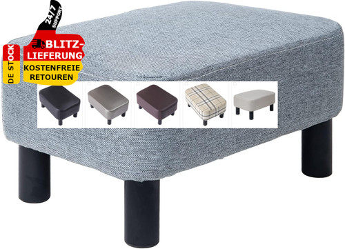 Fußhocker hocker leinenstoff - hocker,