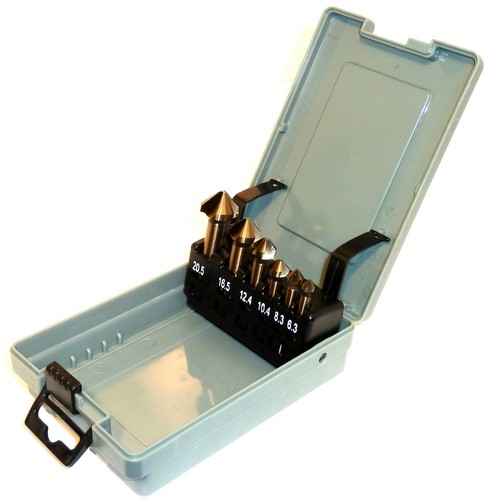 Kegelsenker set 5 mm - set, 6,3-20,5 mm