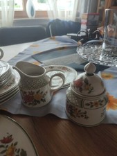 villeroy boch summer day,3 Kaffeegedecke,Zuckerdose,Milchkännchen und kuchenplat