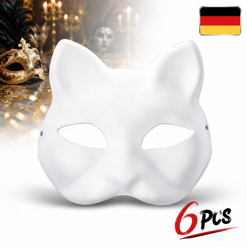 Katzenmaske set stück - katzenmaske,