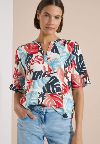 Cecil kurzarm bluse mit - cecil,