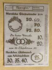 Typofix - Herzliche Glückwünsche - DDR Rubbelfolie unvollständig