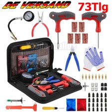 73tlg Auto Reifenreparatur Set Kfz Pkw Pannenset Vulkanisier Flickzeug + Zange 