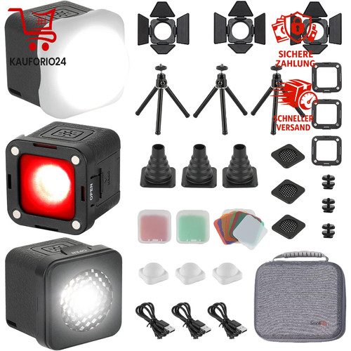Led videolicht kit - videolicht, cube