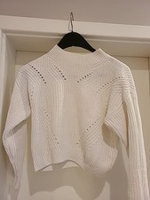 H&M  Gr. 146/152 - wollweiß, Strick-Pullover 