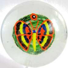 Briefbeschwerer Paperweight BÖHMEN ANTIK Schmetterling, Magnum Format!