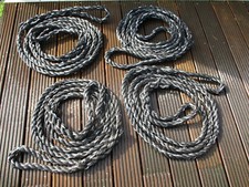 Schiffsleinen, Seile, je 2 x Augspleiß, Einfriedung? Zaun?   4 x 5,5 mtr. ! NEU