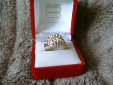 Alter Goldfarbener Ring+klare